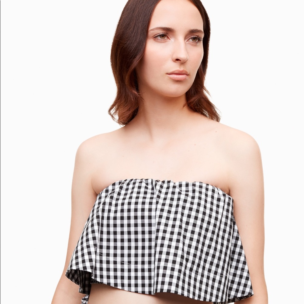 Aritzia Bonaventure Gingham Blouse S